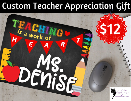 Custom Teacher Mouse Pad