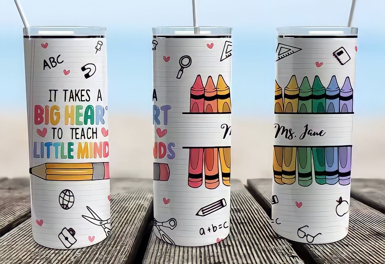 IT TAKES A BIG HEART TO TEACH LITTLE MIND TUMBLER