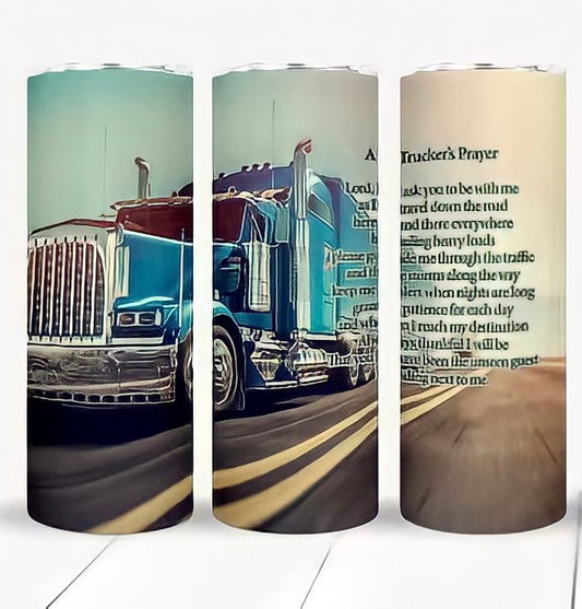 Trucker Prayer Tumbler